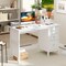 Costway Computer Desk Study Writing Desk Home Office Workstation with 3 Drawers White/Black/Brown